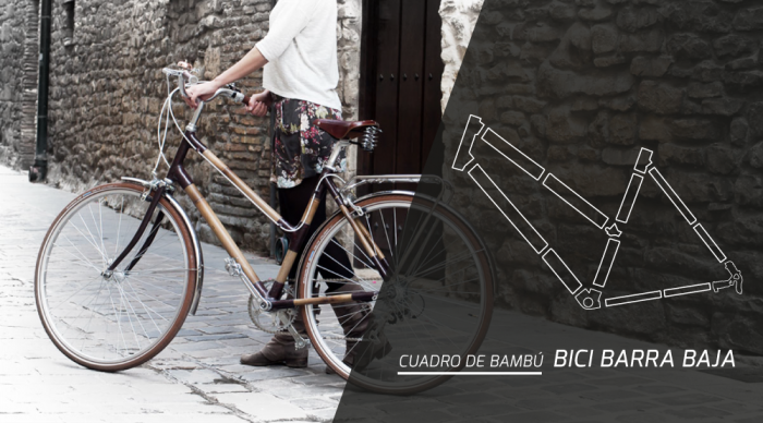 Kit bici de bambú barra baja